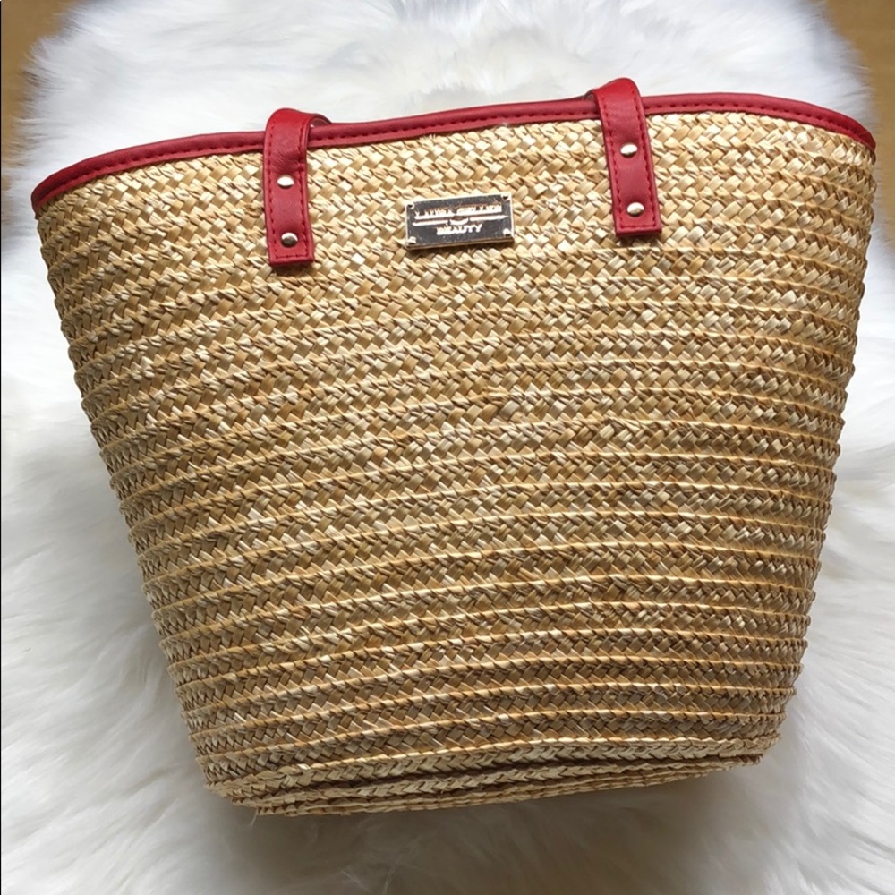 LAURA GELLER straw bag